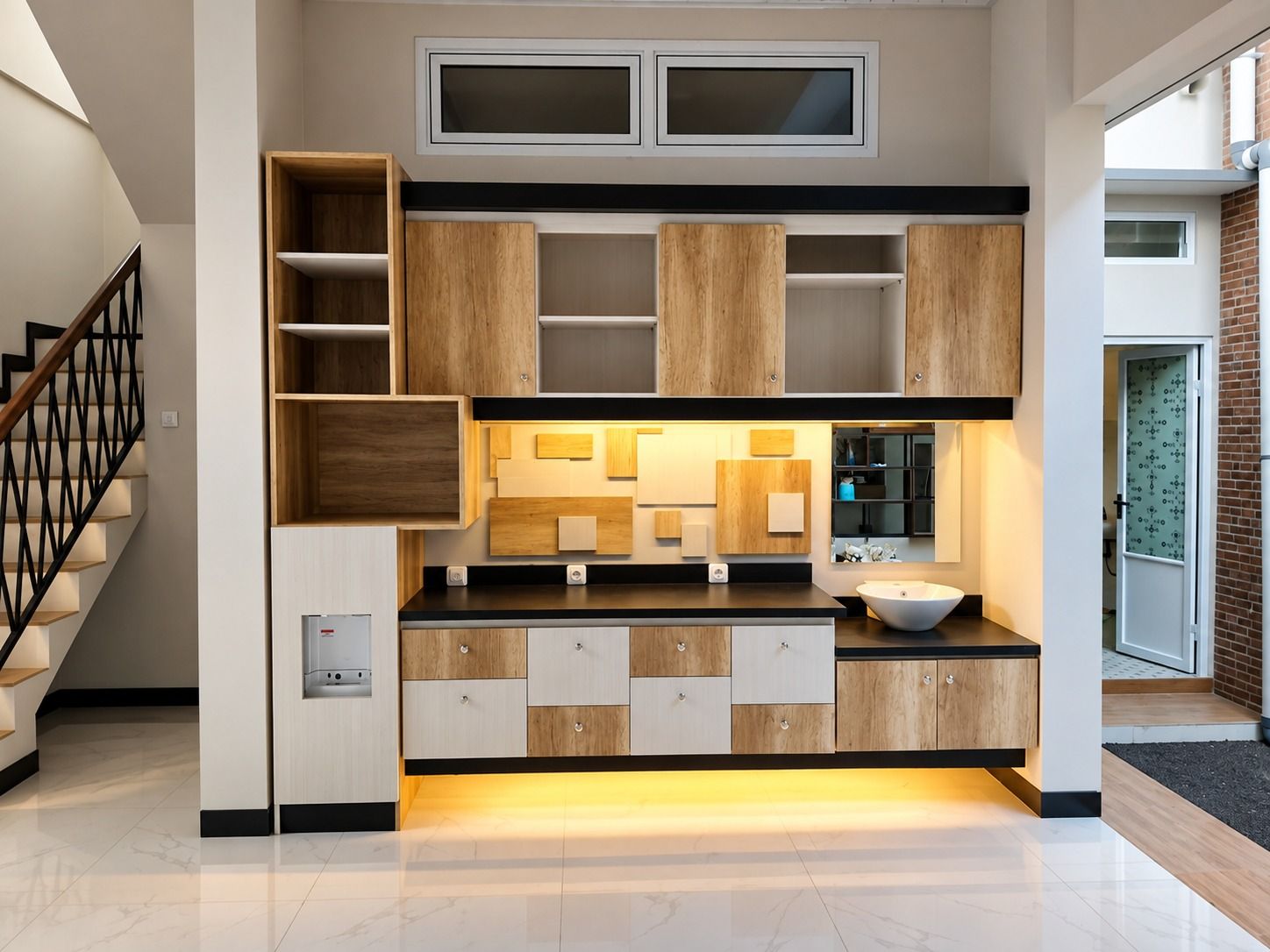 Partisi, pantry, dan unit TV untuk satu rumah, dokumentasi foto 1.