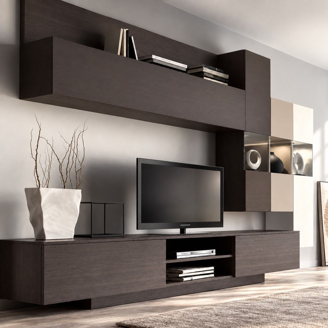 Referensi unit TV modern, dokumentasi foto 1.